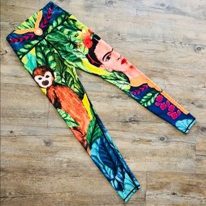 Yoga Democracy Frida & monkey yoga leggings